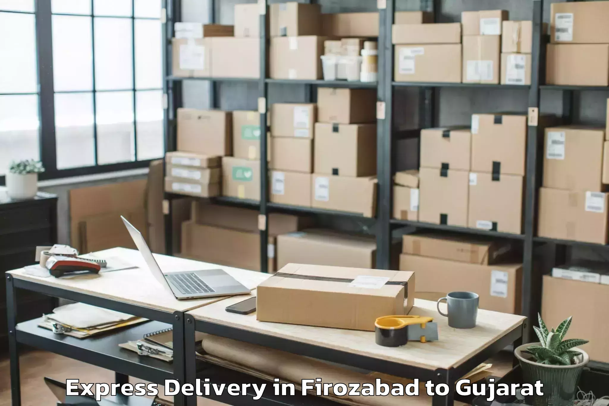 Quality Firozabad to Karamsad Express Delivery